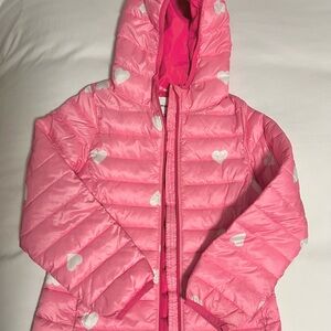 Girls Lightweight Water-Resistant Packable Hooded Puffer Jacket